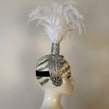 The Stardust Empress – Deluxe Feathered Samba & Carnival Crown