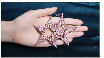 Star Rhinestone Earrings