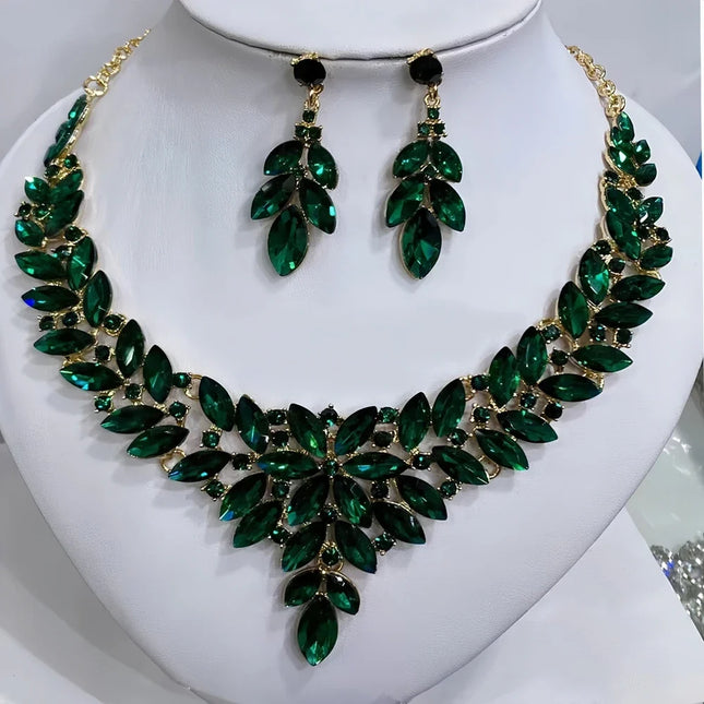 Statement Necklace Earrings Set