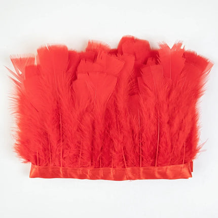 Professional Turkey Feather Fringe Trim 10-15cm