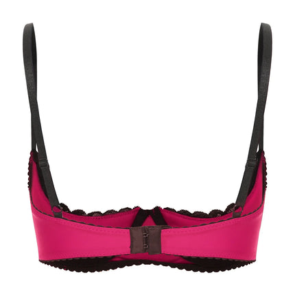 Lace Underwire Half-Cup Balconette Bra