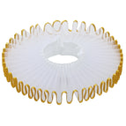 Gold Brim / One Size / ruffle collar
