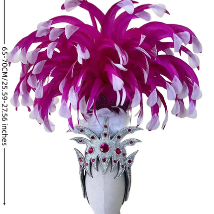 The Stardust Luminary Crown – Pink & Lavender Samba Carnival Headdress