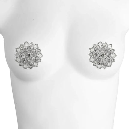 Sparkling Rhinestone Reusable Nipple Pasties Set