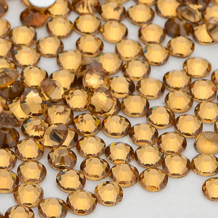SS3-SS30 Yellow Series Hot-Fix Glass Flat Back Rhinestones