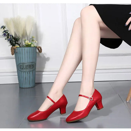 The Stardust Darling Mary Jane – Classic Block Heel Practice Shoe
