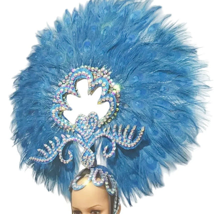 The Stardust Sovereign – Majestic Feathered Samba Carnival Headdress