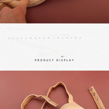 Handmade Steel Ring Gathered Nude Performance Bra Cup