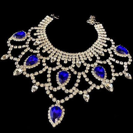 Rhinestone Water Drop Necklace