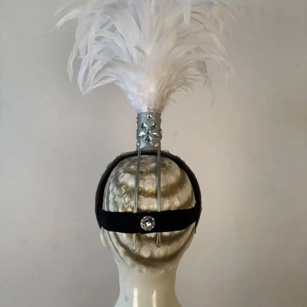 The Stardust Empress – Deluxe Feathered Samba & Carnival Crown