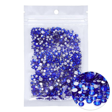 1440PCS SS3-SS20 Mix Size Non-Hotfix Glass FlatBack Rhinestones