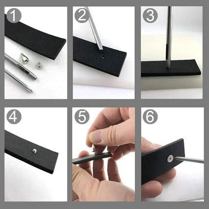 Metal Cone Studs & Spikes Screwback Rivets for Leathercraft, Clothes & DIY Hardware