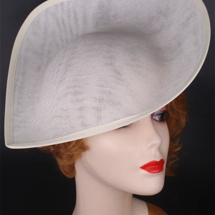 30cm Teardrop Sinamay Fascinator Base DIY Millinery Headpiece Cocktail Hat Mold