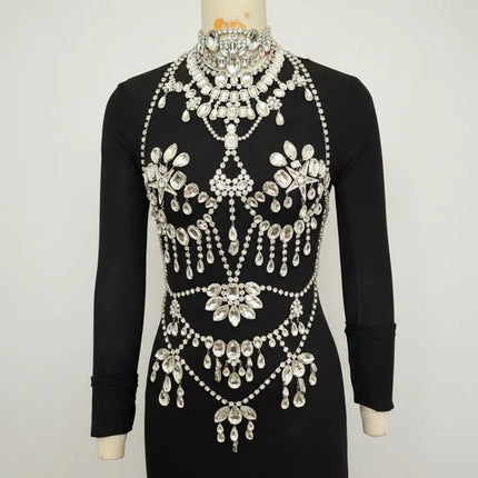 Rhinestone Crystal Full Body Chain