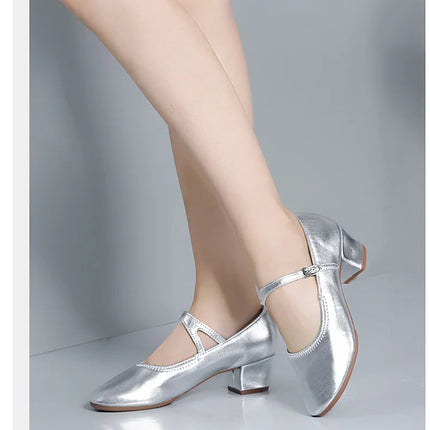 The Stardust Carousel Mary Jane – Classic Low-Heel Dance Pump