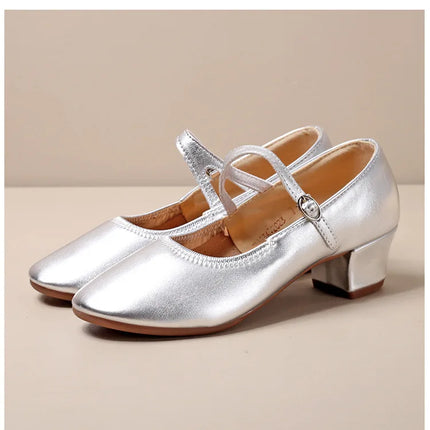 The Stardust Carousel Mary Jane – Classic Low-Heel Dance Pump