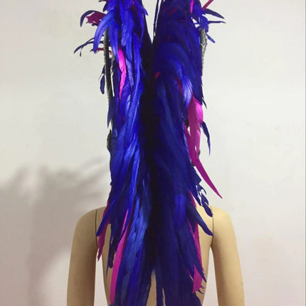 The Stardust Dynasty – Majestic Velvet & Feather Samba Masquerade Crown