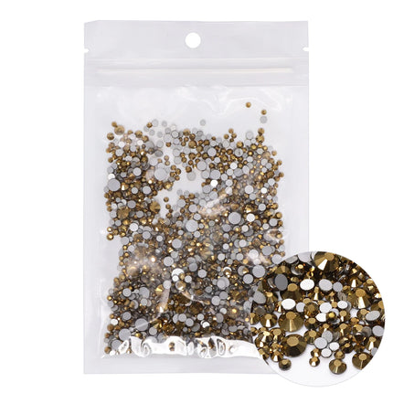1440PCS SS3-SS20 Mix Size Non-Hotfix Glass FlatBack Rhinestones