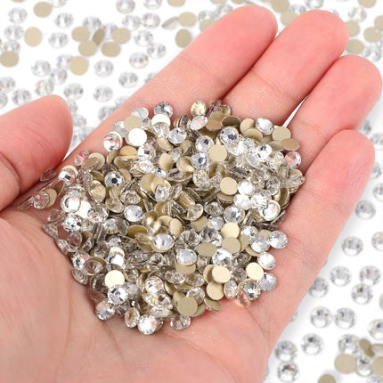 SS3-SS30 Gold Bottom Flat Back Glass High Quality Crystal Rhinestones