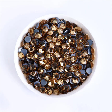 SS3-SS30 Yellow Series Hot-Fix Glass Flat Back Rhinestones