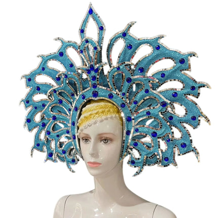 Brazil Rio Spanish Cuba Santiago Havana Venice Dionysia carnival Float Mask dress masque ball costume samba Golden Crown