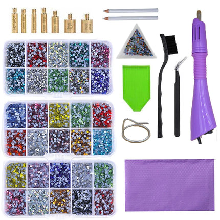 Fast-Heated Hotfix Rhinestone Applicator Wand Tool Kit