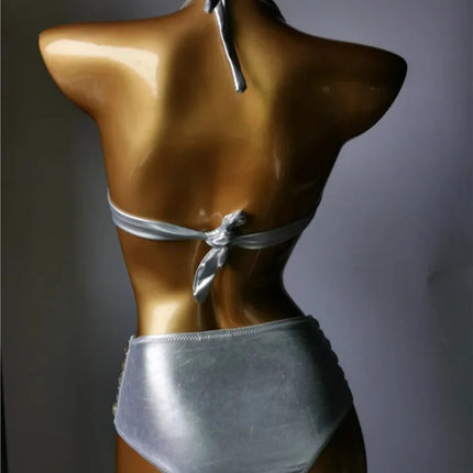 The Venus Horizon Rhinestone Bikini – Premium Crystal Triangle Showgirl Set