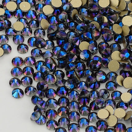 SS3-SS60 AB Gold Bottom Non-Hotfix Glass Flatback Rhinestone