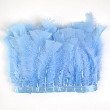 Professional Turkey Feather Fringe Trim 10-15cm
