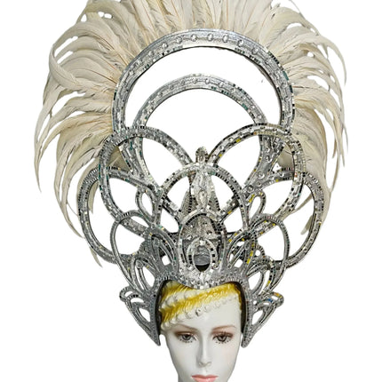 The Stardust Luminary Crown – Lavender & Multi-Tone Samba Carnival Headdress