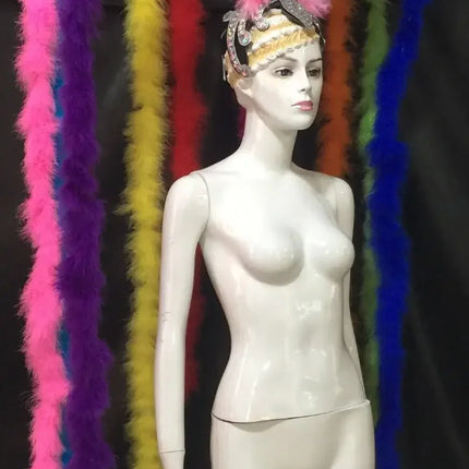 The Stardust Extravaganza Carnival Headdress – Rhinestone & Feather Showgirl Crown