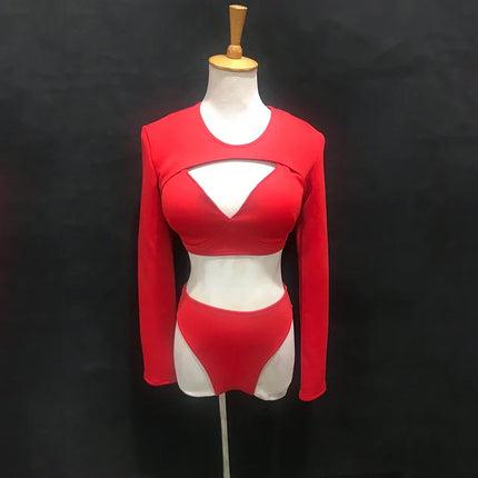 The Stardust Electra Performance Set – Long-Sleeve Pole & Gogo Bikini