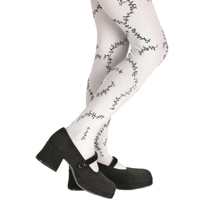 D/ceptions 2: White Stitched Look Child Pantyhose