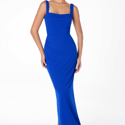 Astee T3000 Classic Modest Fitted Gown with Back Leg Slit