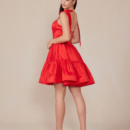 Nox Anabel T869 Dress A-Line Semi Sweetheart Ribbon Straps