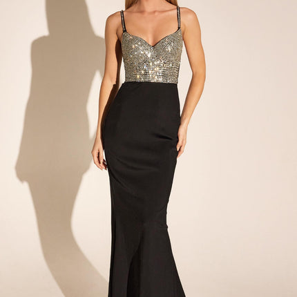 Ladivine Amoris T9002 Long Fitted Embellished Bodice Formal Gown