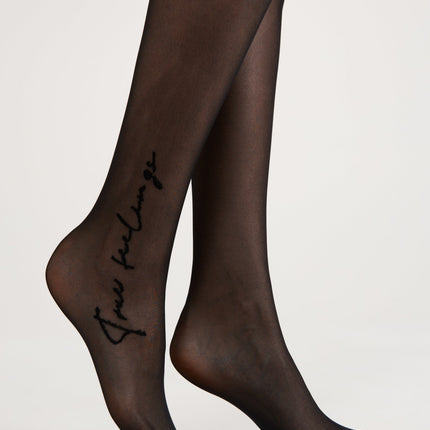 Fantasy Tights Conte True Love - Tattoo Style Print