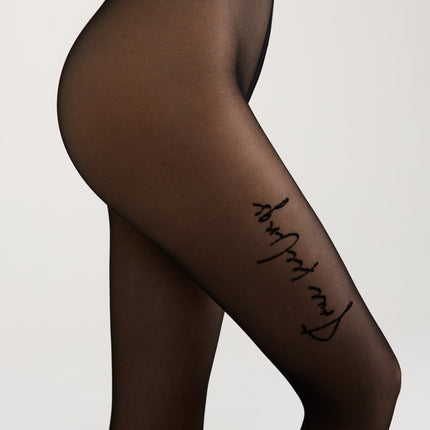 Fantasy Tights Conte True Love - Tattoo Style Print