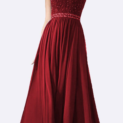 CLEARANCE - Cinderella Divine UJ0011 Cap Sleeved Long Dress (Size S)