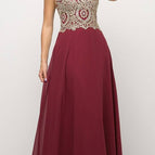 Burgundy/Gold / XS