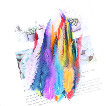Natural Pheasant & Chicken Craft Feathers Bulk Lot
