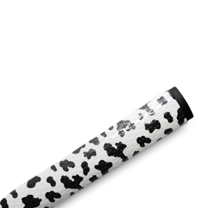 Cow Print Putter Grip | Midsize | Premium PU Material | Stable Feel | Golf | Black White Spotted