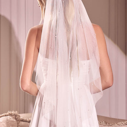 Pearl Drops Fingertip Veil