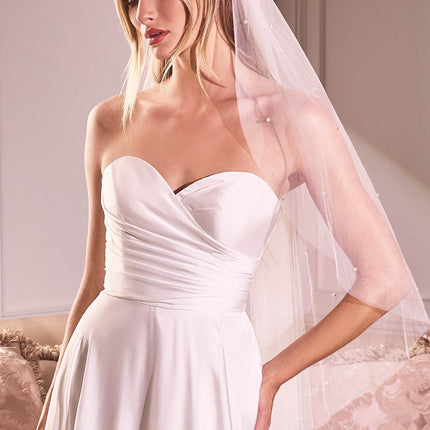 Pearl Drops Fingertip Veil