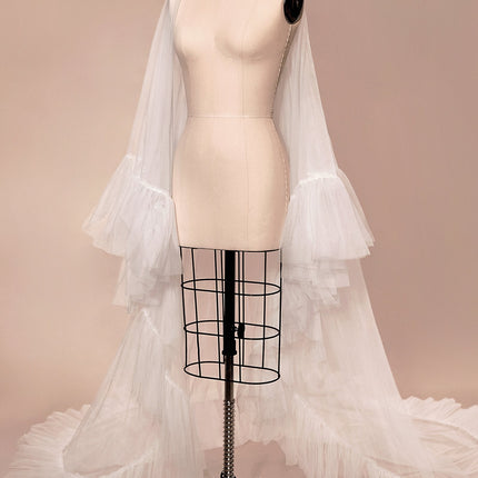 Couture Ruffle Edge 2-Tier Veil