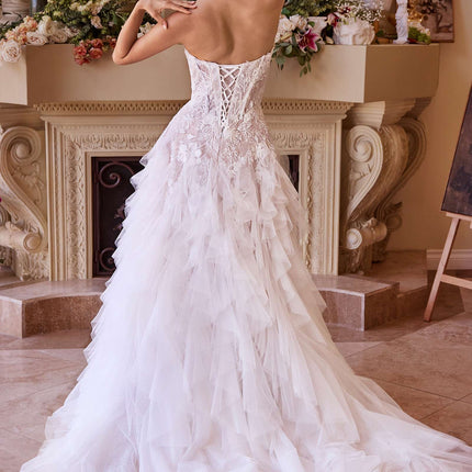 Andrea & Leo WL016 Strapless Drop Waist Cascading Wedding Dress