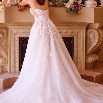 Andrea & Leo WL032 Gown Floral Appliqued Strapless Wedding Ball Gown