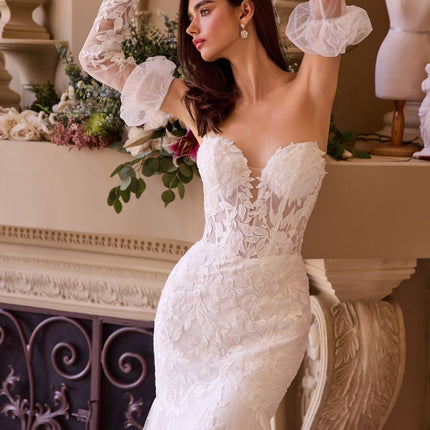 Andrea & Leo WL033 Dress Strapless Mermaid Bridal Gown & Sleeves