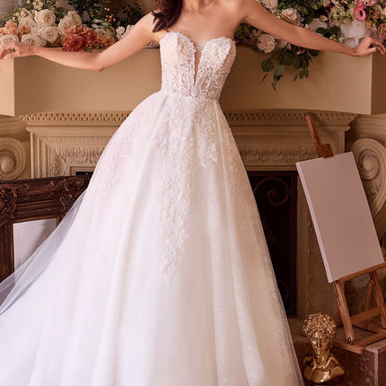 Andrea & Leo WL037 Dress Strapless Wedding Ball Gown & Lace Bolero