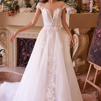 Andrea & Leo WL038 Dress Long Cap Sleeve Bridal Gown